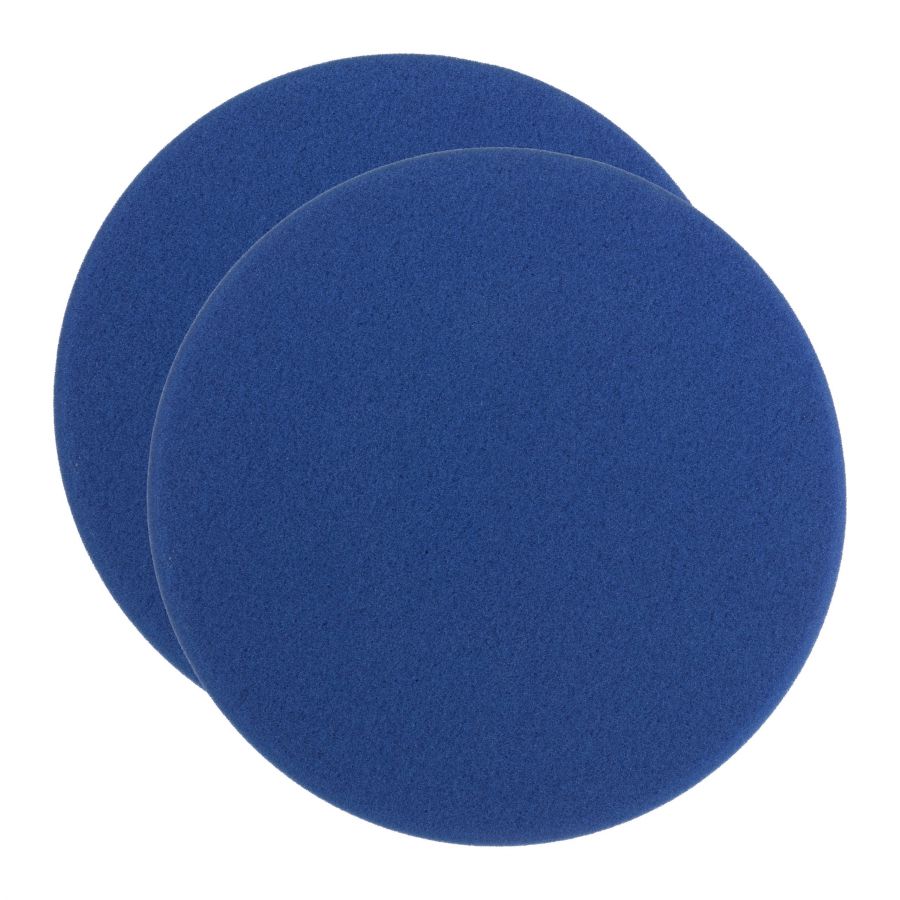 Polierschwamm Kletthaftung Blau 140/25 mm - 2 Stück